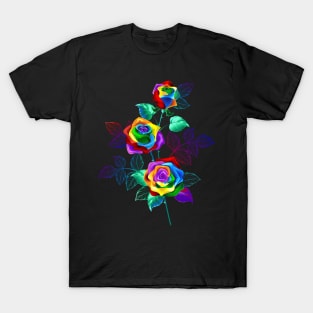 Branch with Rainbow Roses T-Shirt